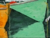 SOLD green n yellow dories 7 12x19
