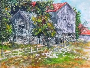 late summer barn 8x24