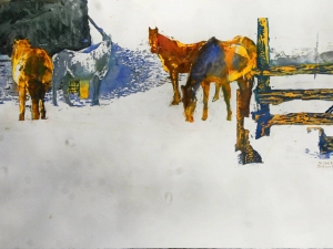 winter-horses-washago-14x22-