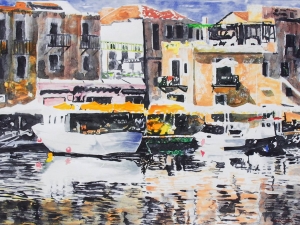 Mediterranean Harbour 22 x 30 