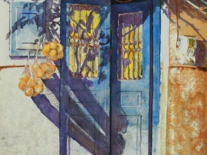 oranges door 30x22