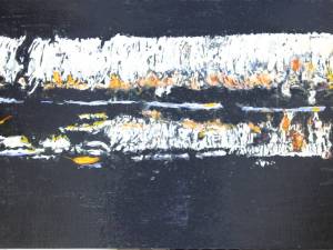 birch n reflection black river #7 12" x 24" watercolour on arches paper 700.00 available / may also be posted in wetlands page
