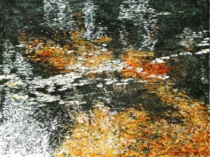 reflections n currants 24"x36" watercolour acrylic painted directly on gessoed birch panel available at studio 2600