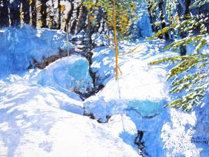 1_beaver-pond-leak-trickling-down-to-hardy-lake-20x26-