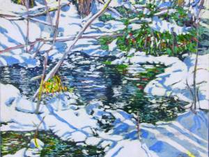 flowing-sunlit-mountain-stream-abandoning-the-mad-logic-of-dawn-16x20-wp