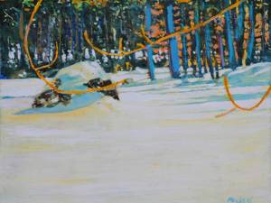 late-winter-melt-pond-hardy-lake-11x14-