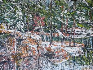 overnight snowfall georgian-bay-24x32-wp