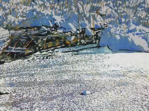 ice-starting-to-form-on-the-pond-20x30