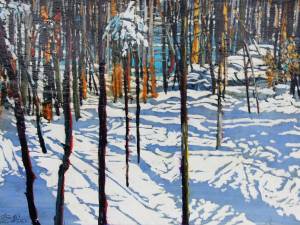late-day-sun-streaming-to-the-pond-12x18-