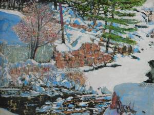 open-pond-mississaugua-dam-lake-rd-24x32-