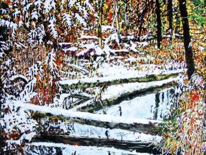 SOLD-overnight-snowfall-along-a-open-cedar-stream-natural-bridges-36x24-wp