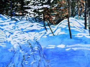 sold trail thru winter g bay 16 x 16