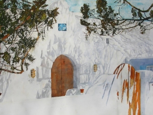 the sun jumps next door 18.5x30