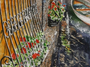 SOLD geranium window rio toletta venice 22x15.5-