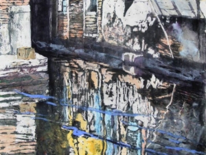 mirrored silence canal san MARCO 22x16