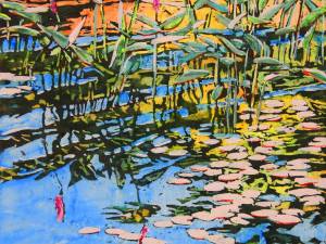 1_SOLD-pickerel-weed-with-slow-wave-12x12-