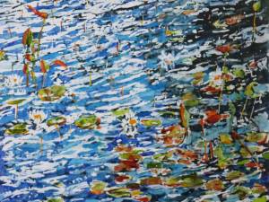 SOLD_summer-water-dazzle-with-lilies-9-26x18-