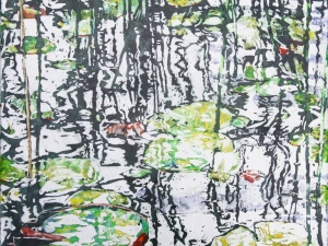 waterlilies n wild rice 9 16x16