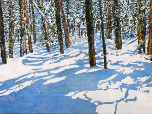 light-streaming-thru-the-forest-30-x-60-