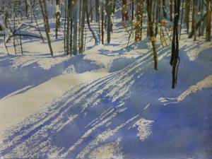 daylight-streamers-hilltop-beaver-pond-in-winter-22x30-