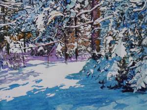 SOLD-sunlight-streaming-after-an-overnight-snowfall-21x24-