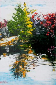 pine reflections 18 x 12 wp